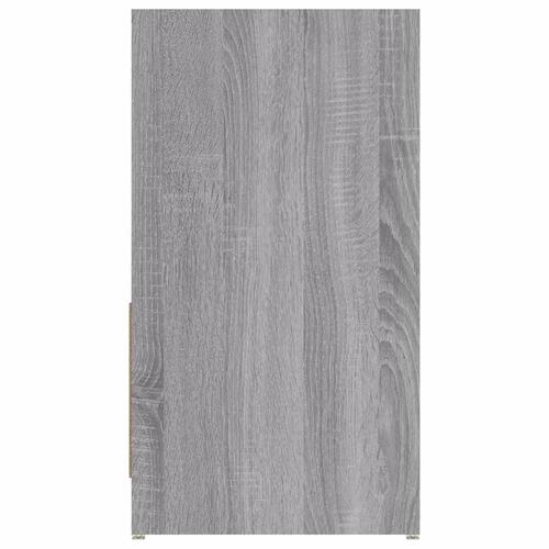 Badeværelsesskab 60x33x61 cm konstrueret træ grå sonoma-eg