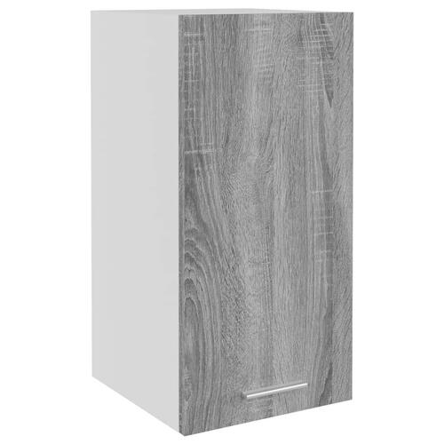 Vægskab 29,5x31x60 cm konstrueret træ grå sonoma-eg