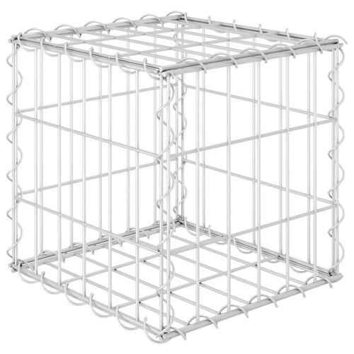 Gabion-højbed 30x30x30 cm kubeformet stål