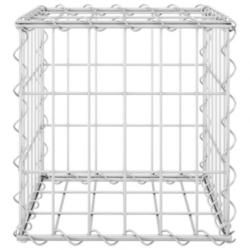 Gabion-højbed 30x30x30 cm kubeformet stål