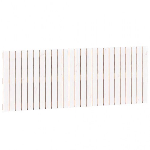 Sengegavl i massivt fyrretræ 159,5 x 3 x 60 cm - hvid