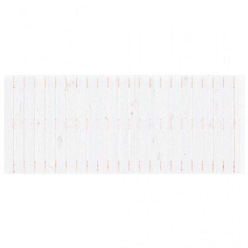 Sengegavl i massivt fyrretræ 147 x 3 x 60 cm - hvid