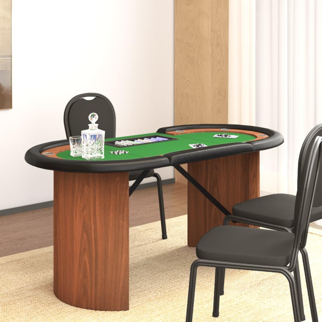 Pokerbord Pers 160x80x75 Med Jetonbakke Grøn