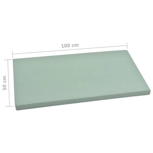 Isoleringsplader XPS skum 5 mm 100x50 cm 10 m² grøn