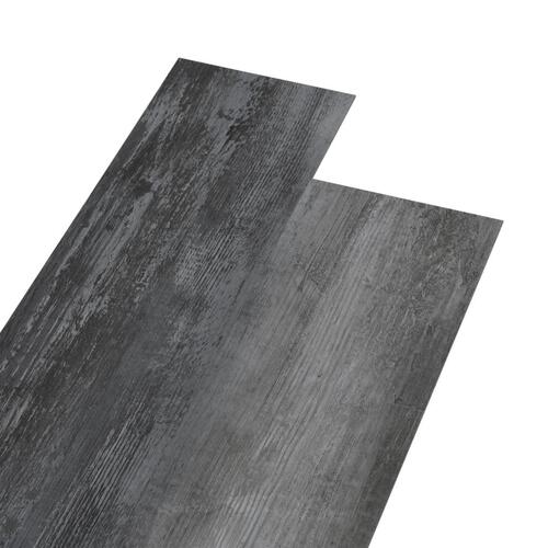 Selvklæbende gulvbrædder 5,02 m² 2 mm PVC skinnende grå