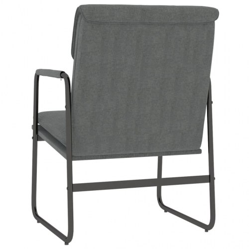 Loungestol i stof - mørkegrå, 55×64×80 cm