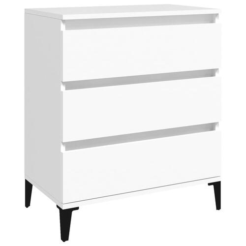 Skænk 60x35x70 cm konstrueret træ hvid