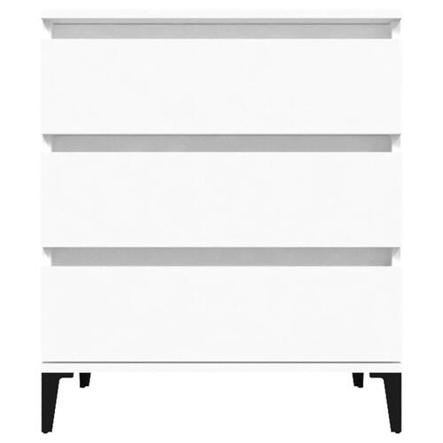 Skænk 60x35x70 cm konstrueret træ hvid