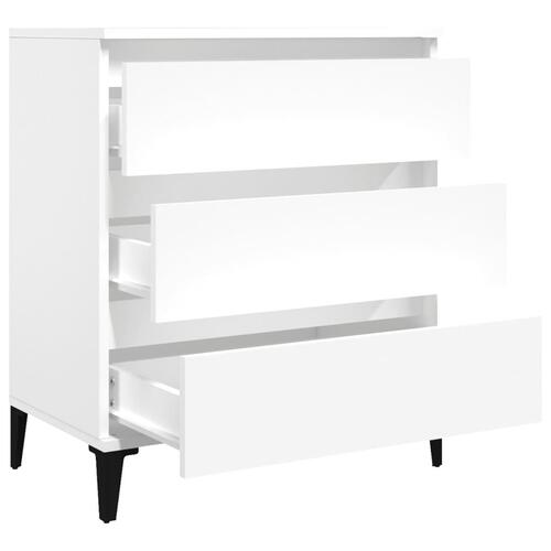 Skænk 60x35x70 cm konstrueret træ hvid