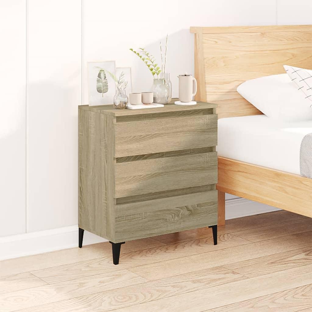Skænk 60x35x70 cm konstrueret træ sonoma-eg