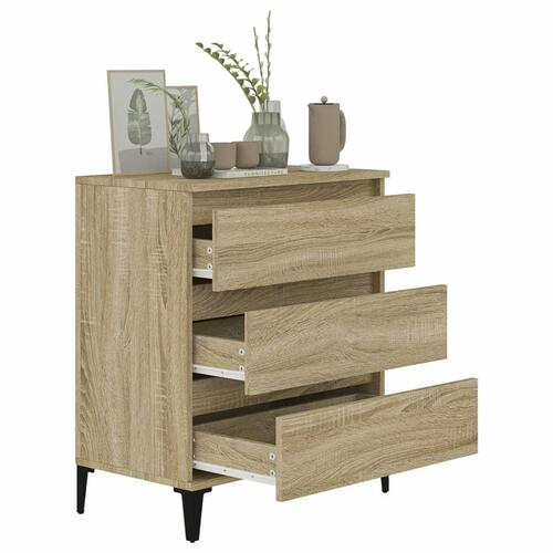 Skænk 60x35x70 cm konstrueret træ sonoma-eg