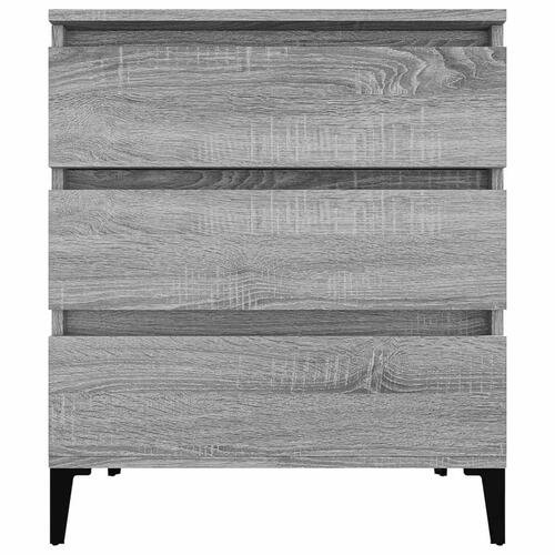 Skænk 60x35x70 cm konstrueret træ grå sonoma-eg