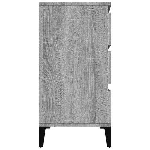 Skænk 60x35x70 cm konstrueret træ grå sonoma-eg
