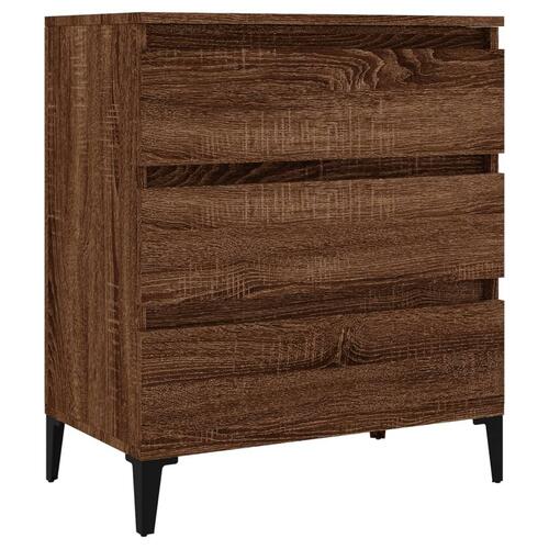 Skænk 60x35x70 cm konstrueret træ brun egetræsfarve