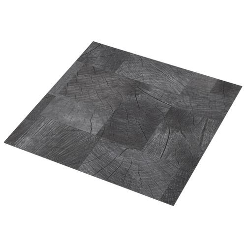 Selvklæbende gulvbrædder 5,11 m² PVC træstruktur grå