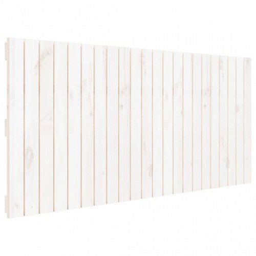 Sengegavl i massivt fyrretræ 140 x 3 x 60 cm - hvid