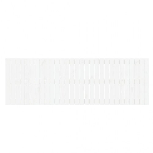 Sengegavl i massivt fyrretræ 185 x 3 x 60 cm - hvid