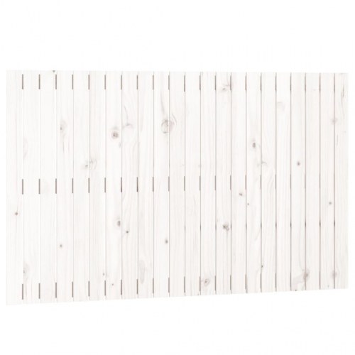 Sengegavl 140 x 3 x 90 cm i massivt fyrretræ - hvid