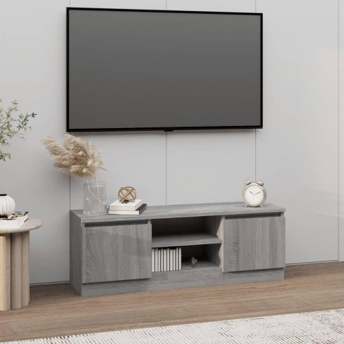 Tv-bord med låger 102×30×36 cm - grå sonoma-eg