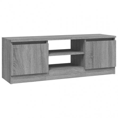 Tv-bord med låger 102×30×36 cm - grå sonoma-eg