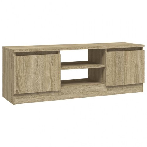 Tv-bord med låge 102×30×36 cm - sonoma-eg
