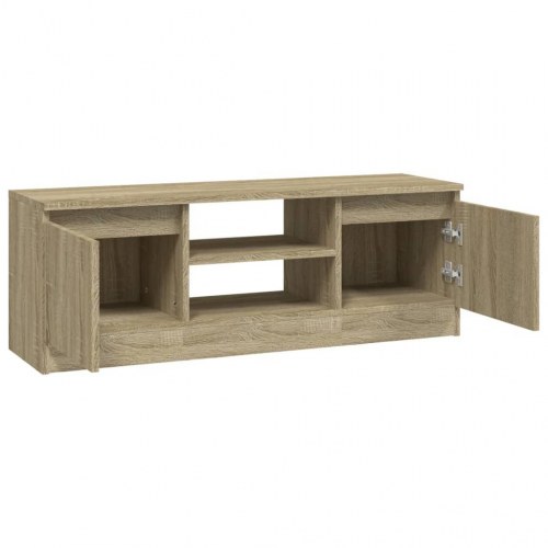 Tv-bord med låge 102×30×36 cm - sonoma-eg
