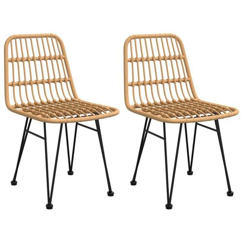 Havestole 2 stk. 48x62x84 cm polyrattan