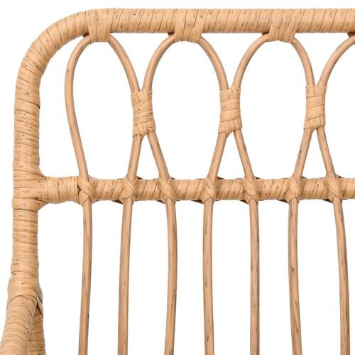 Havestole 2 stk. med armlæn 56x64x80 cm polyrattan