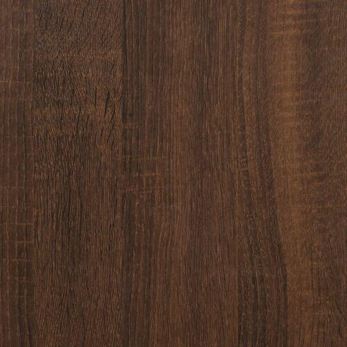 Sideskab 35x35x55 cm konstrueret træ brun egetræsfarve