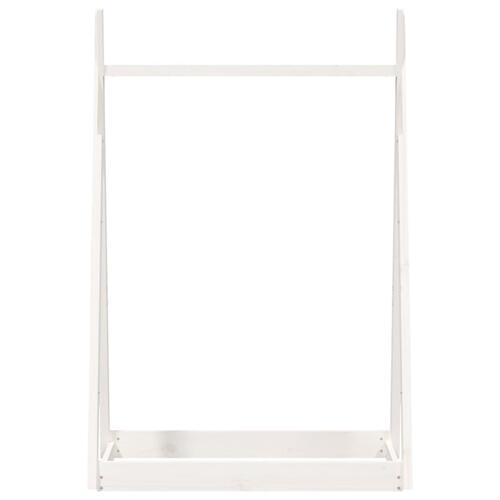Tøjstativ 100x45x150 cm massivt fyrretræ hvid