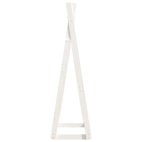 Tøjstativ 100x45x150 cm massivt fyrretræ hvid