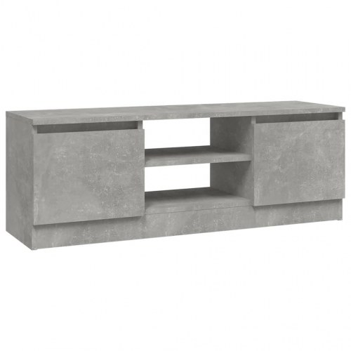 Tv-bord med låge 102×30×36 cm - betongrå