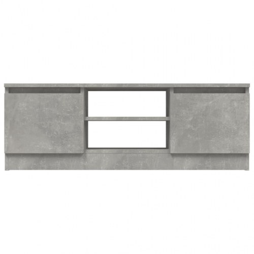 Tv-bord med låge 102×30×36 cm - betongrå