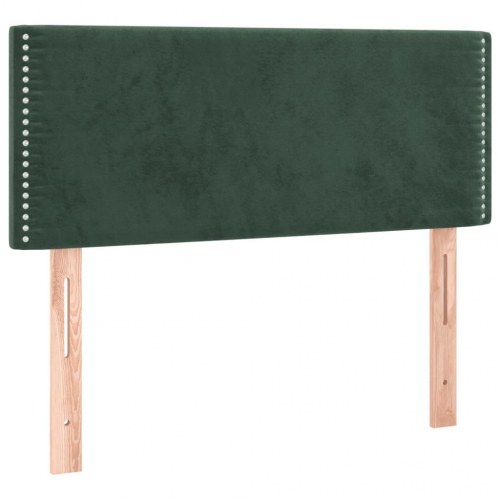 Kontinentalseng med madras 90x190 cm fløjl mørkegrøn