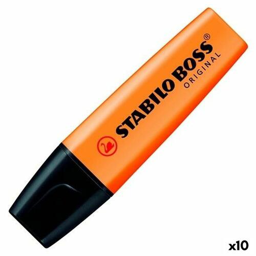 Stabilo BOSS Original overstregningspen - Orange, 10 stk.