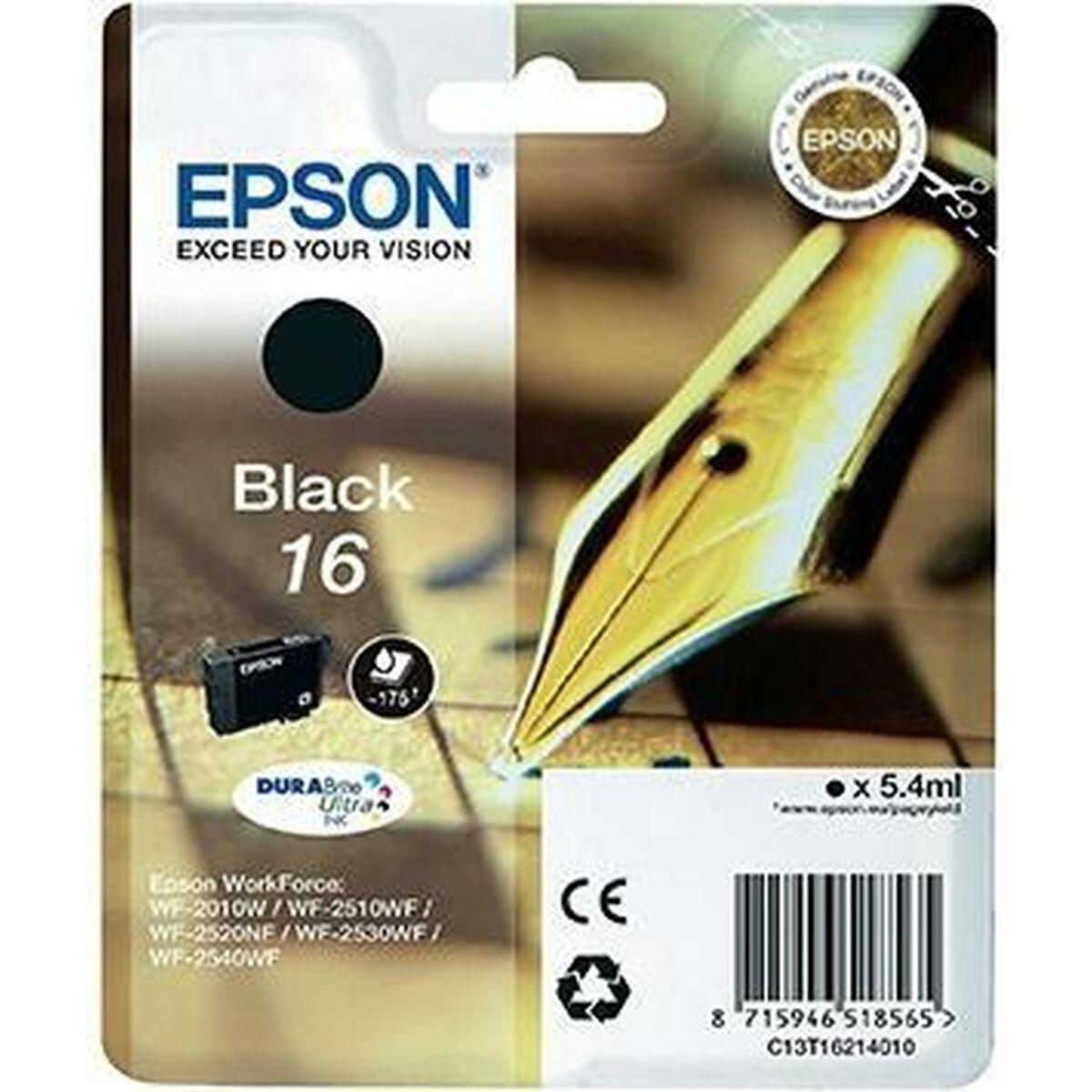 Se Epson No.16 Sort Printerpatron Original hos Boligcenter.dk