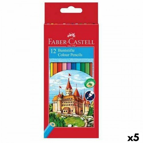 Faber-Castell farveblyanter - 12 farver, sekskantet (5 pakker)