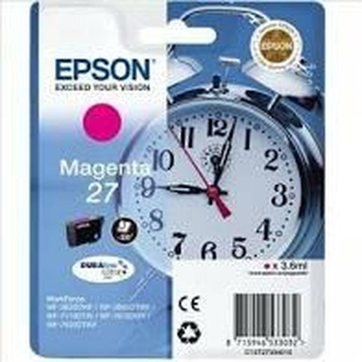 Se Epson No.27 Magenta Printerpatron Original hos Boligcenter.dk