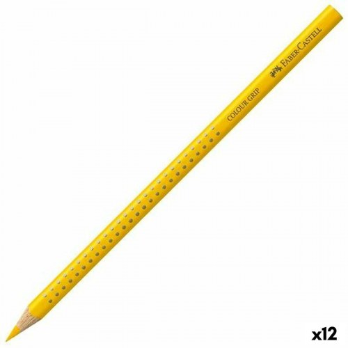Faber-Castell Colour Grip farveblyanter - gul, 12 stk.