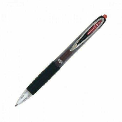 Uni-Ball Signo UM-207 kuglepen - rød, 0,4 mm, 12 stk.