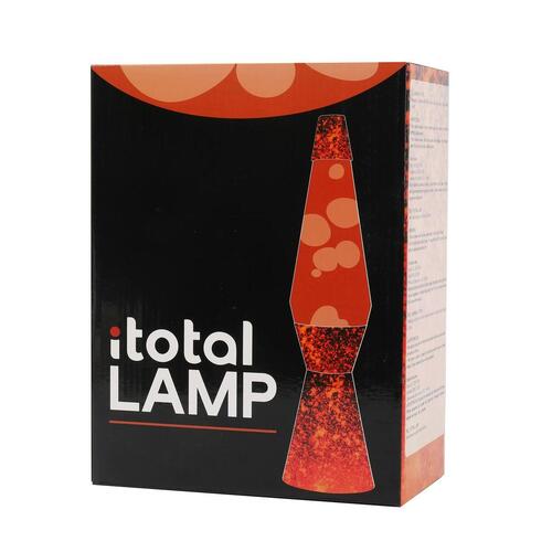 Lava Lampe iTotal Krystal Rød Orange Plastik 25 W (40 cm)