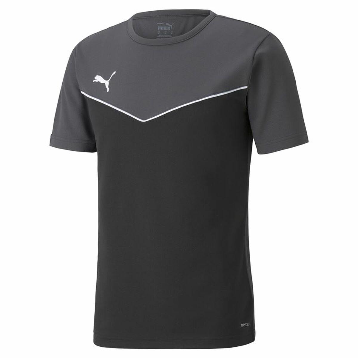 Kortærmet Shirt Til Mænd Puma Individualrise Sort Grå