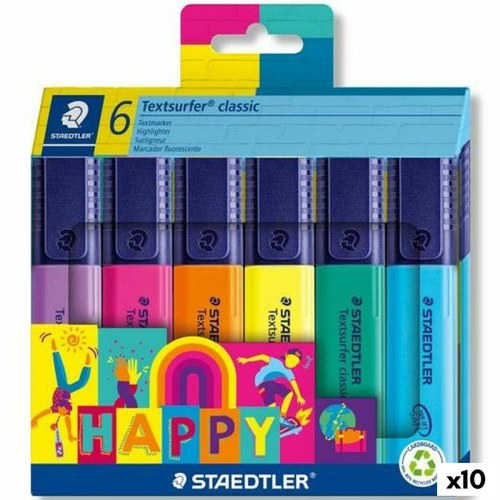 Staedtler Textsurfer Classic Happy Line - markeringstuscher, 10 stk