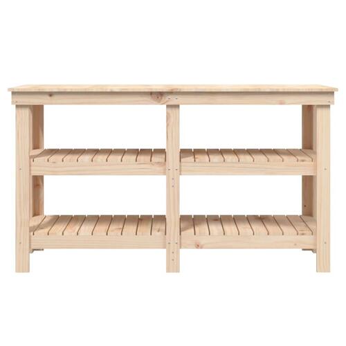 Arbejdsbord 142,5x50x80 cm massivt fyrretræ