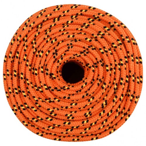 Flettet tovværk til båd 10 mm - 250 m polypropylen, orange
