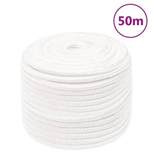 Bådtov i polypropylen 12 mm 50 m - hvid