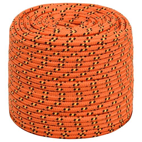 Tovværk til båd 8 mm 50 m polypropylen orange