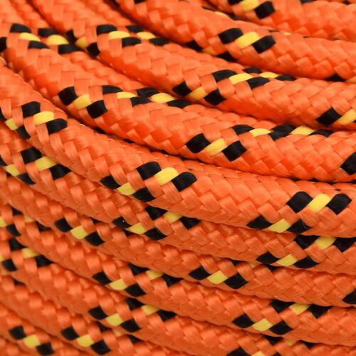 Tovværk til båd 8 mm 50 m polypropylen orange