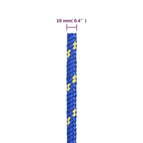 Tovværk til båd 10 mm 25 m polypropylen blå