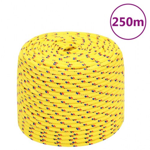 Tovværk til båd - polypropylen, 10 mm, 250 m, gul